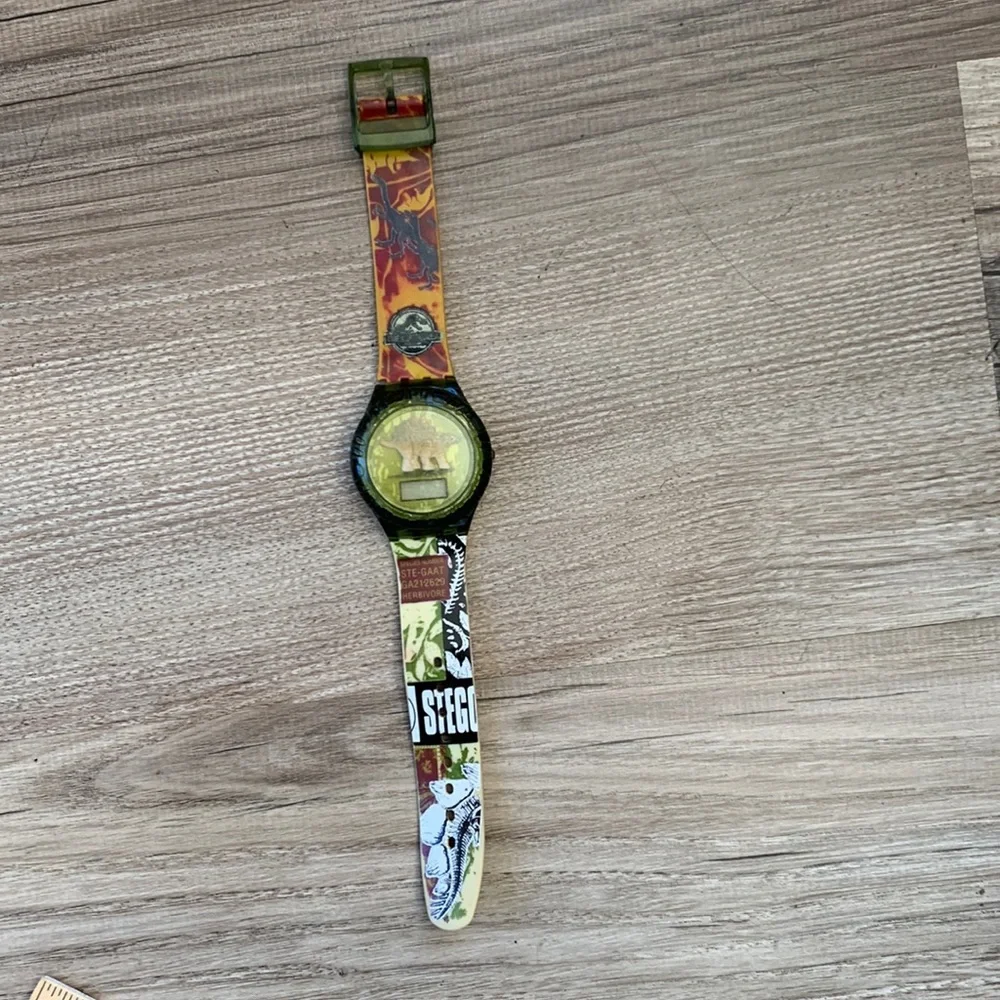 Vintage Jurassic Park digital Dinosaur Wrist Watch Nonworking collectible
